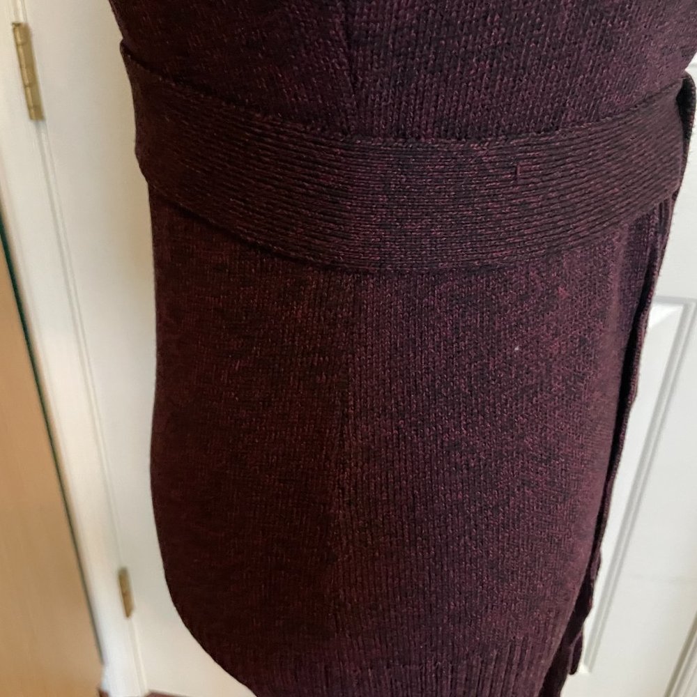 Like New! INC International Concepts Plum Short Sleeve Silk Blend Sweater Size S - Picture 9 of 15